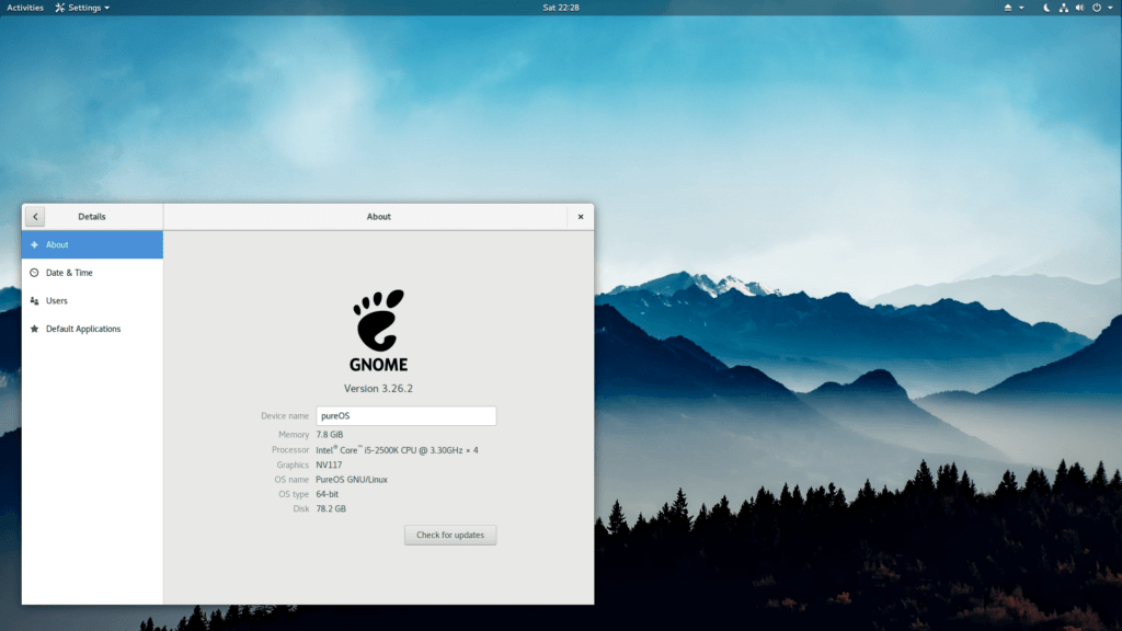 GNOME 3.26.2