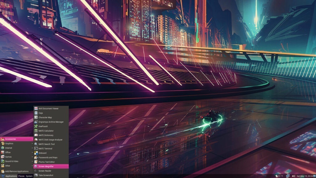 My Trisquel 8 Desktop and Wallpaper