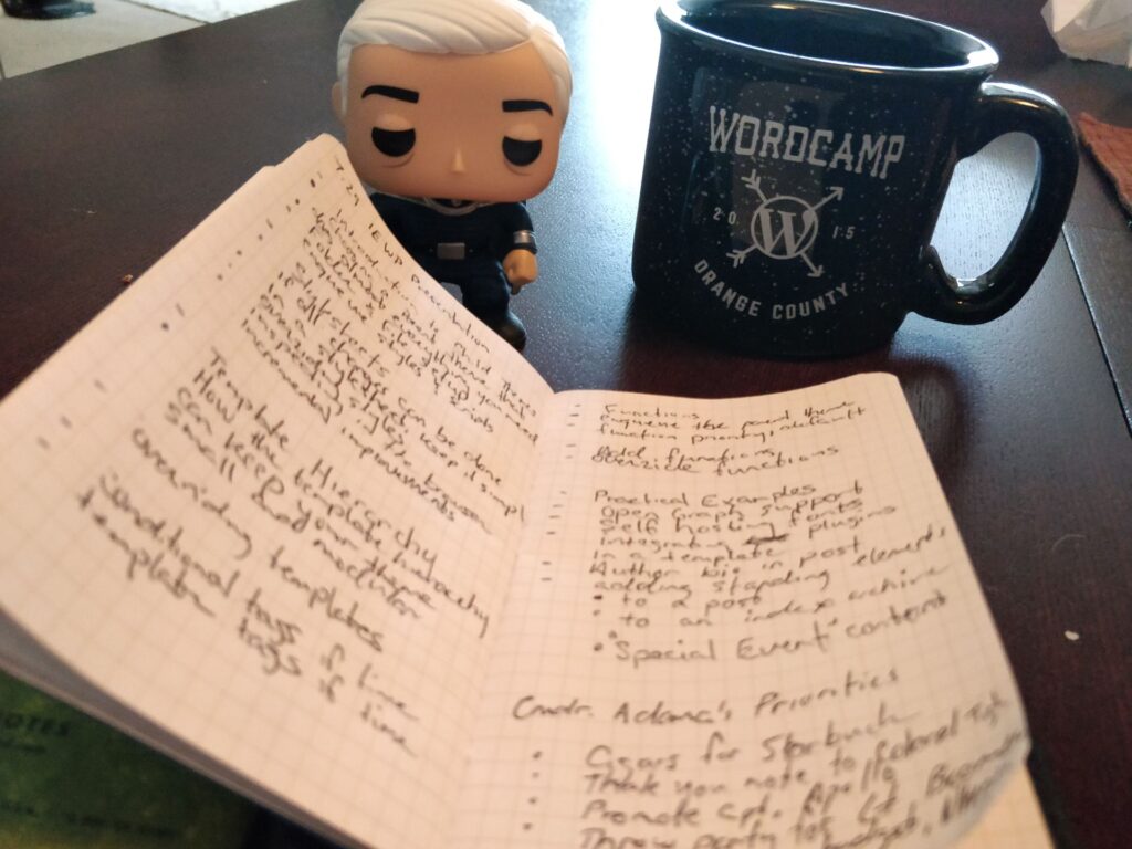 List priorities to cover in each area