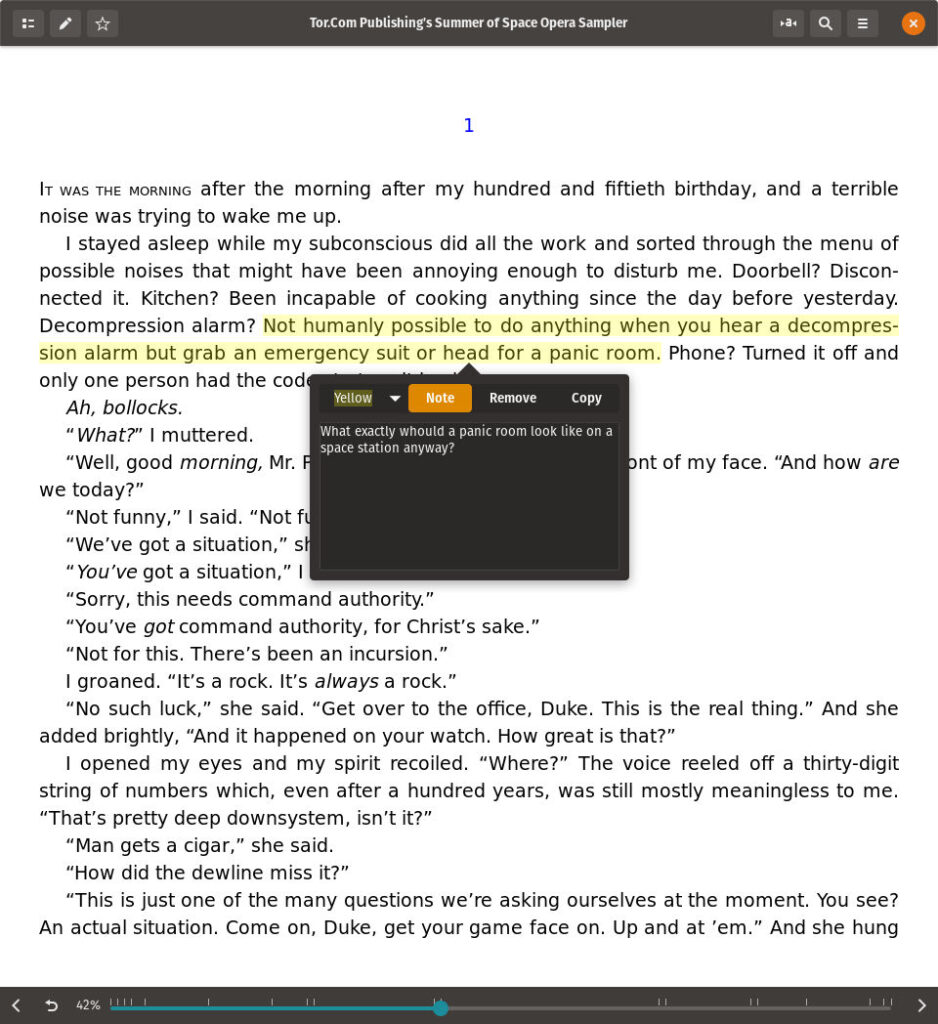 highlighting text