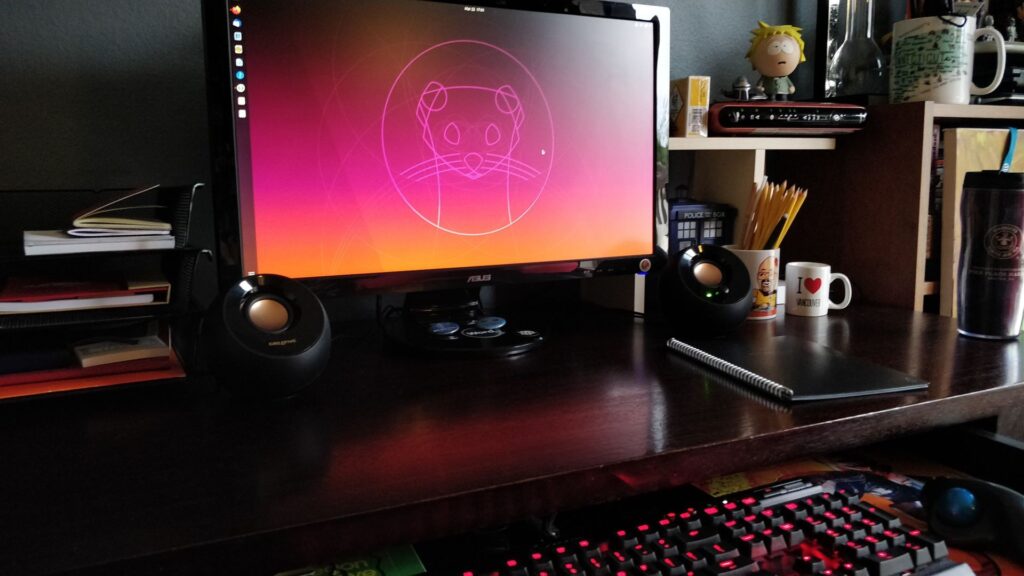 My Desk in my "home office"