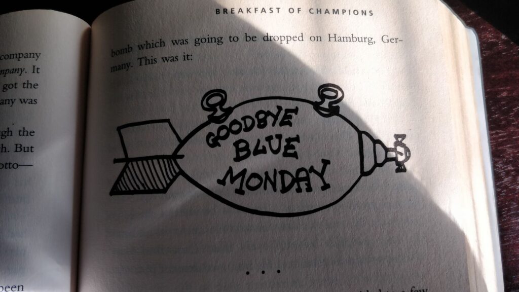 Goodbye Blue Monday Illustration from Breakfast of Champions