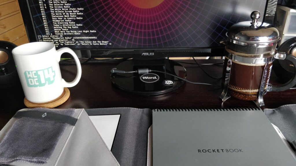 Rocketbook Flip and Folio on my desk