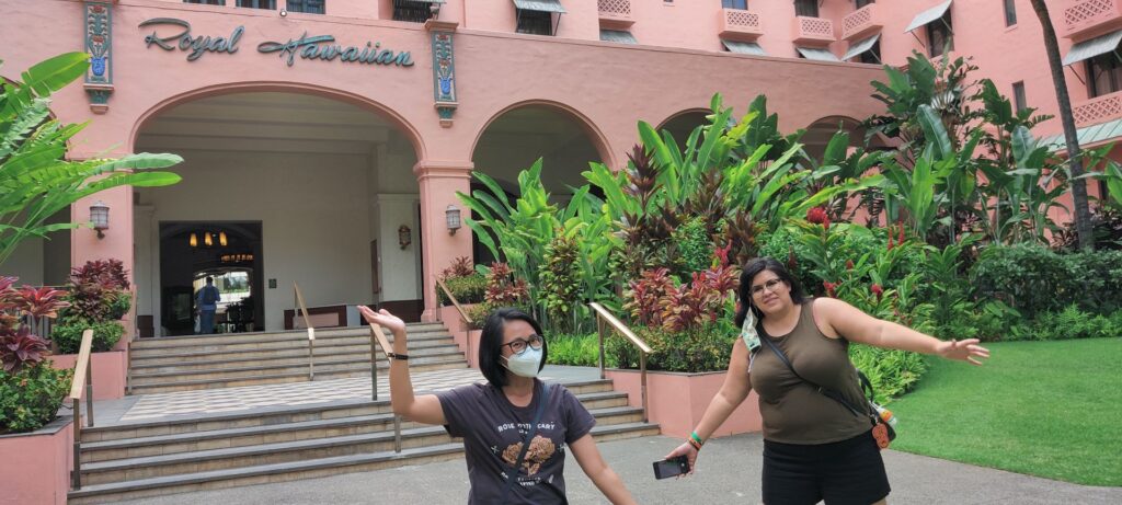 The Royal Hawaiian courtyard entrance