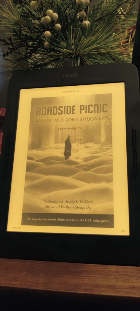 Roadside Picnic on a Barnes and Noble Nook