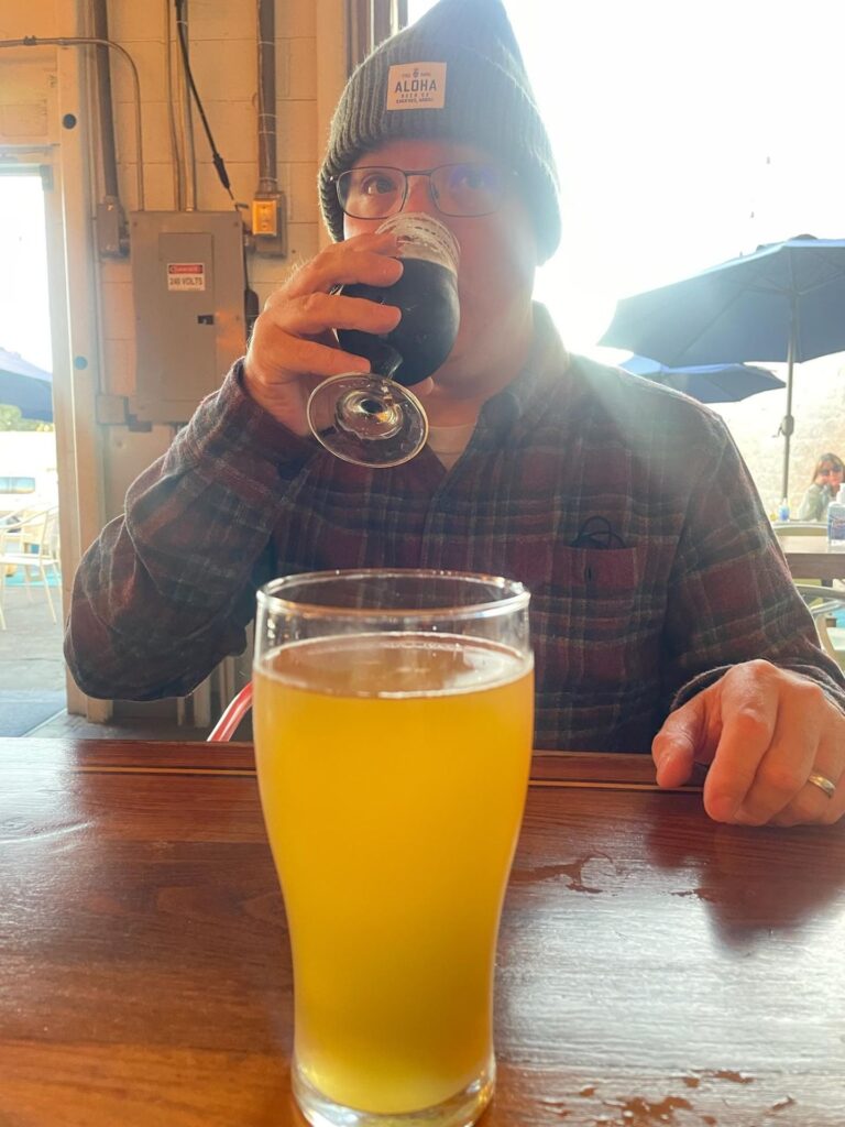 Joseph enjoying Buddy Rye IPA