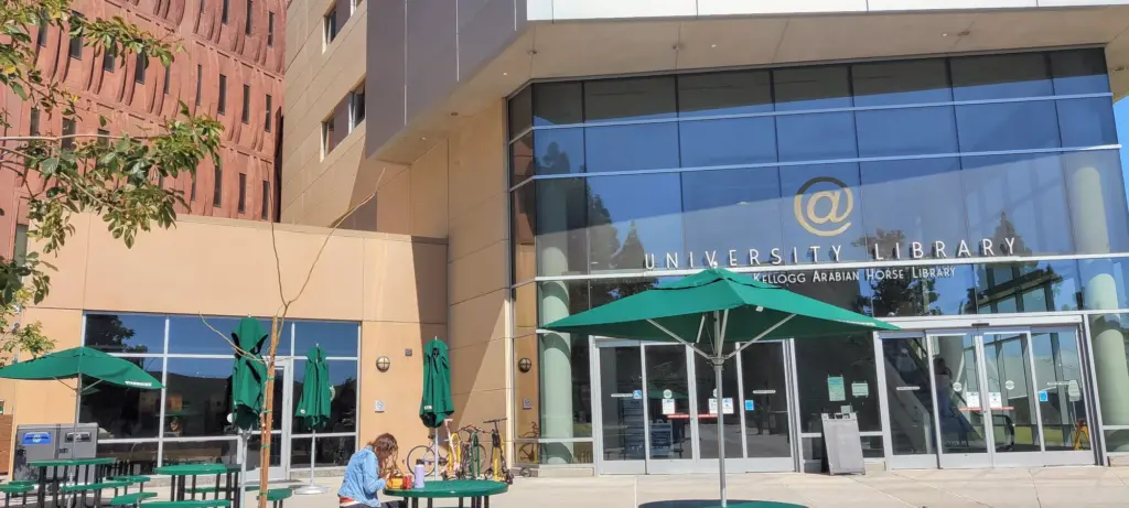 Cal Poly Pomona University Library entrance