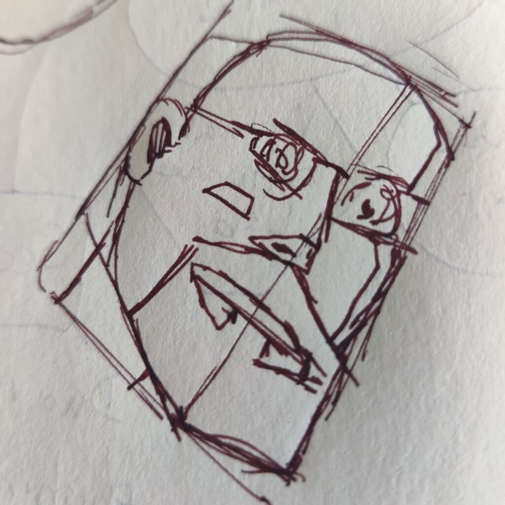 Self portrait sketch