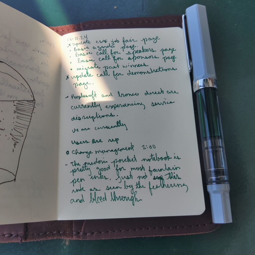 Midori Passport notebook and TWSBI Eco