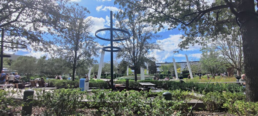 view from seating area at EPCOT
