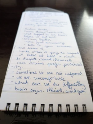 A Reporter's notebook open rings at bottom of page.