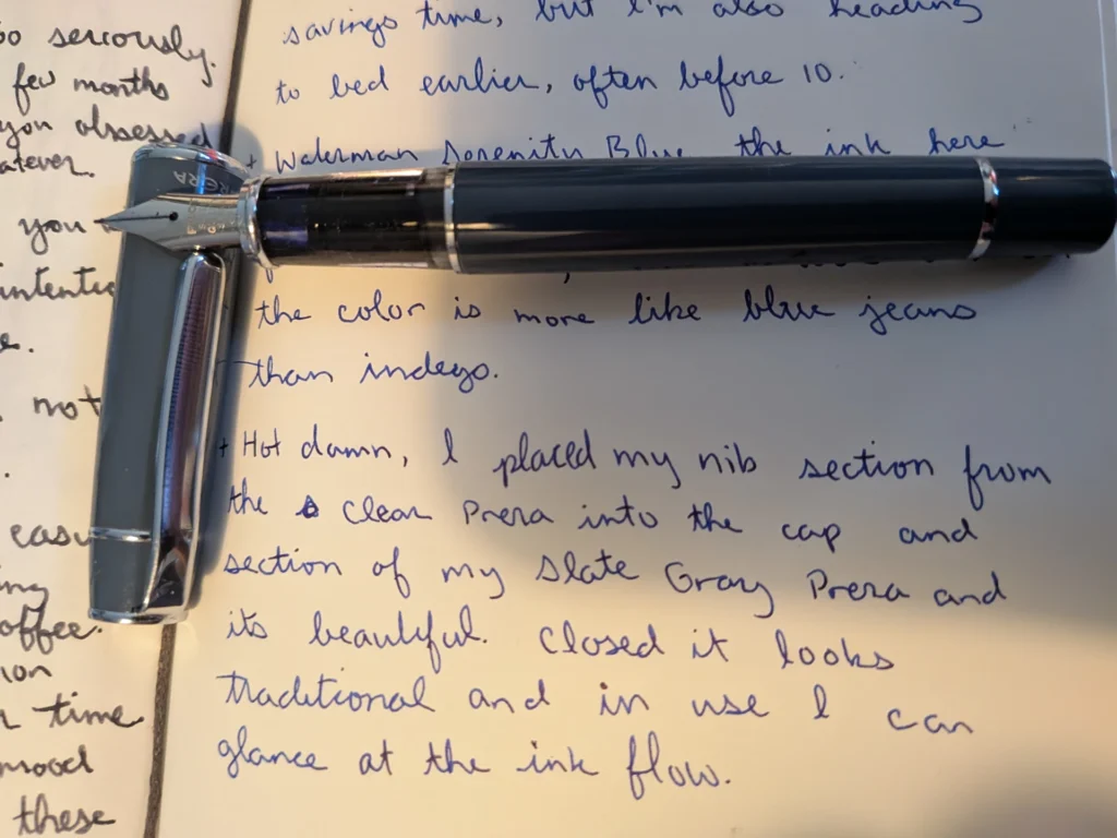 Pilot Prera with a clear nib section